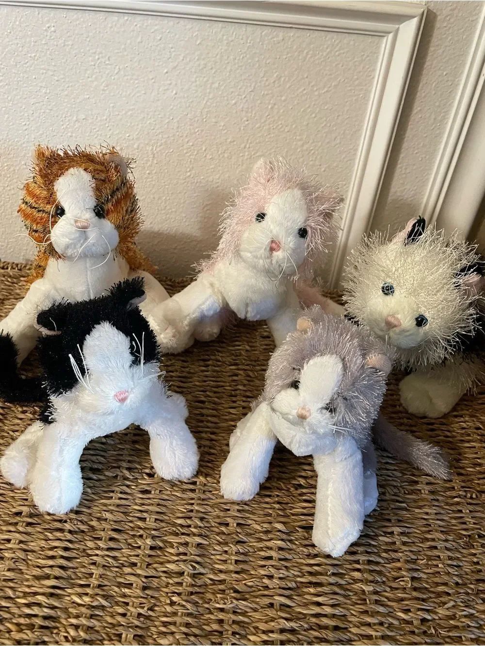 GANZ Lof of 5 Cats Striped Alley Cat Domino Cat Etc